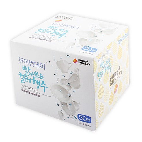 선우랜드 빨아쓰는 컬러행주, 50개, 1개