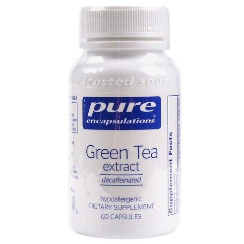 Pure Encapsulations 그린 티 추출물 디카페인 캡슐, 1개, 60정