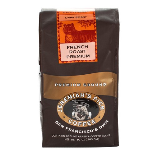 Jeremiah''s Pick Coffee 프렌치 로스트 프리미엄 그라운드, 분쇄커피, 283.5g