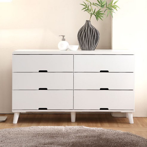 [엘르] 1200 3단(4지3단) 서랍장, 화이트