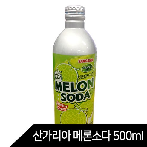 산가리아 멜론 소다 음료, 500ml, 6개