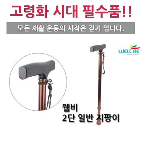 웰비 2단 지팡이, 1개