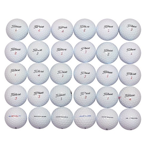 타이틀리스트 A+급30알 골프 로스트볼, 흰색, 로스트볼 : A+