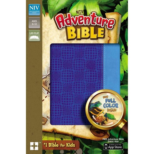 Adventure Bible: New International Version Electric Blue / Ocean Blue Italian Duo-Tone, Zondervan