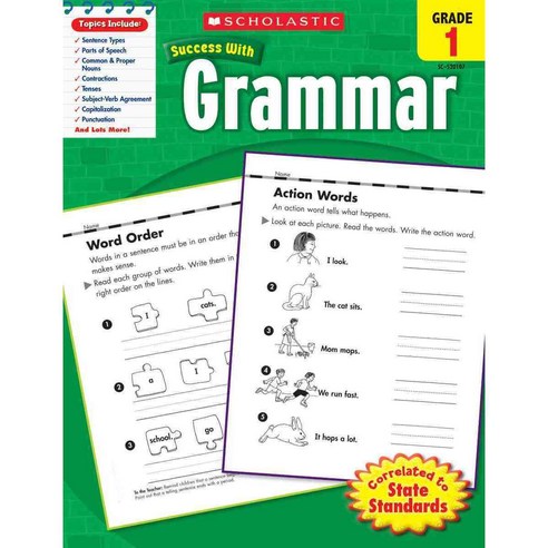 Scholastic Success With Grammar Grade 1, Scholastic Teaching Resources ...