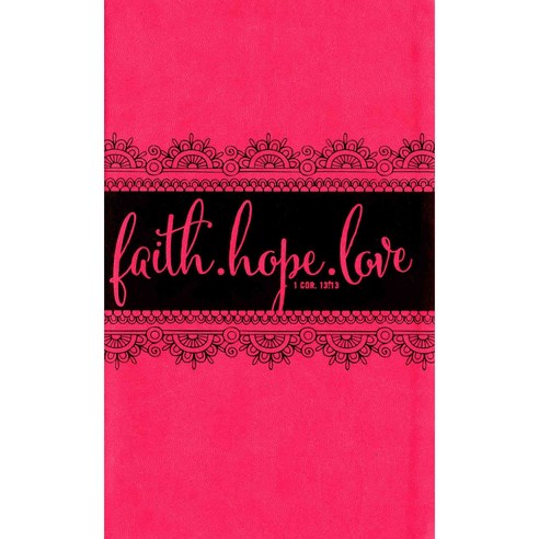 Bible for Teen Girls: New International Version Pink Italian Duo-tone Growing in Faith Hope and Love, Zondervan