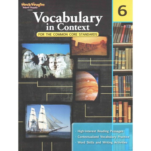 School Supply Vocabulary in Context Workbook Grade 6, Steck-Vaughn Co