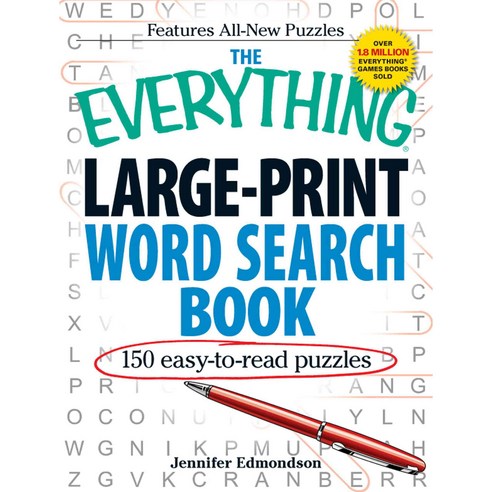 The Everything Large-Print Word Search Book: e50 Easy-to-Read Puzzles
