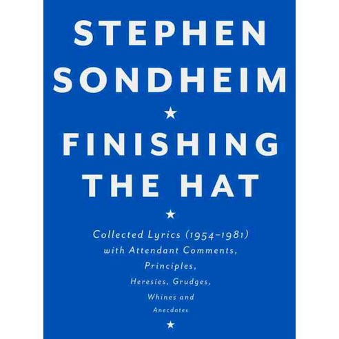 Finishing the Hat, Alfred a Knopf Inc