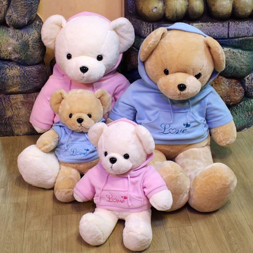 포근한 핑크빛 행복, 후드베어로 아이에게 사랑을 선물하세요!