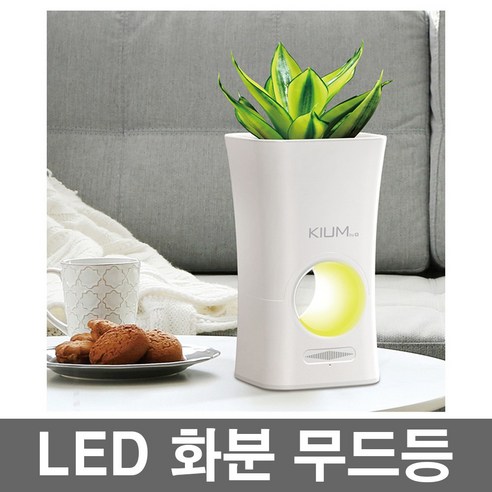 키움 터치LED 무드등 천연가습기 수유등