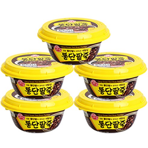오뚜기 통단팥죽 상온, 285g, 5개