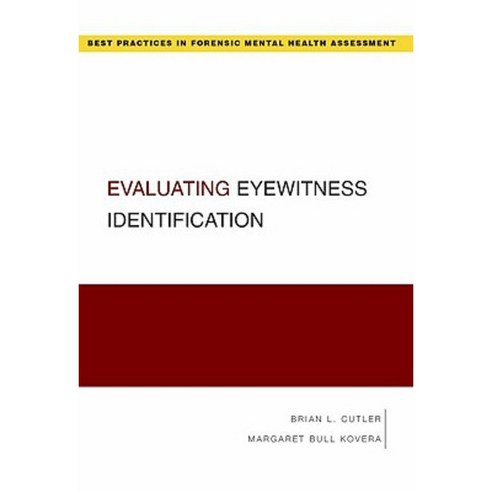 Evaluating Eyewitness Identification Paperback, OUP Us