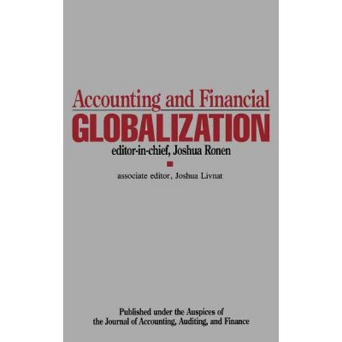 Accounting and Financial Globalization Hardcover, Quorum Books - 가격 변동 ...
