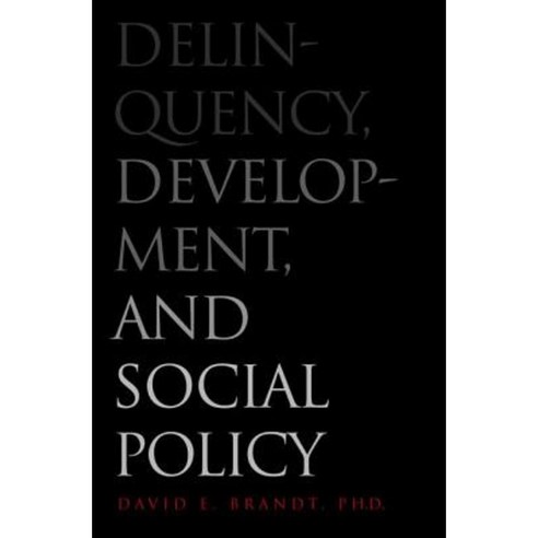 Delinquency Development and Social Policy Hardcover, Yale University Press