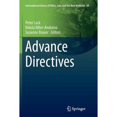Advance Directives Paperback, Springer