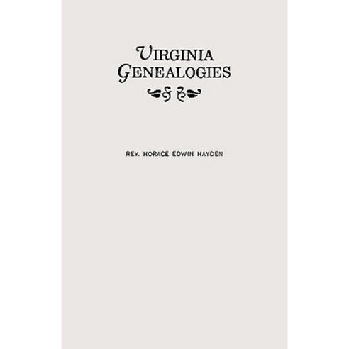 Virginia Genealogies Paperback, Clearfield