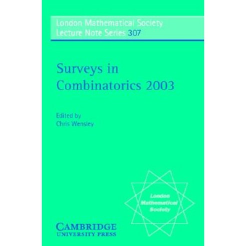 Surveys in Combinatorics 2003 Paperback, Cambridge University Press