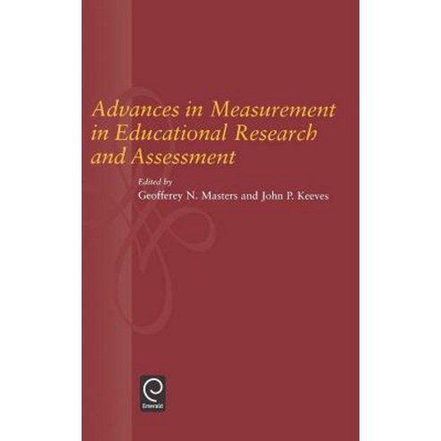 Advances in Measurement in Educational Research and Assessment Hardcover, Pergamon
