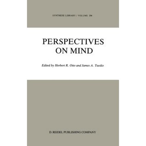 Perspectives on Mind Hardcover, Springer