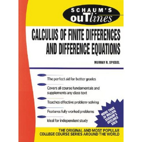Schaum''s Outline of Calculus of Finite Differences and Difference Equations Paperback, McGraw-Hill Education