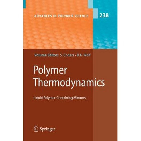 Polymer Thermodynamics: Liquid Polymer-Containing Mixtures Paperback, Springer