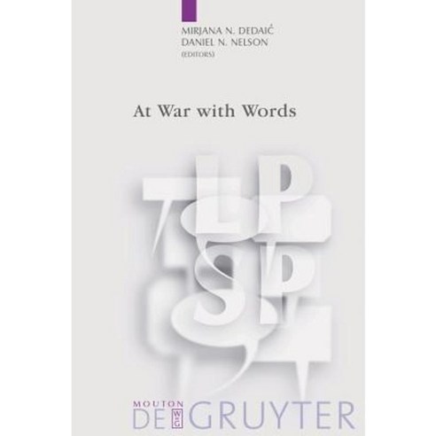 At War with Words Paperback, Walter de Gruyter