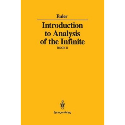 Introduction to Analysis of the Infinite: Book II Paperback, Springer