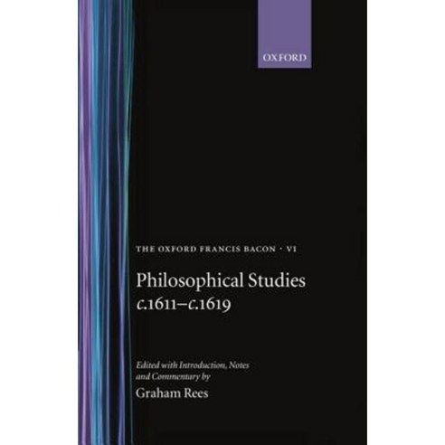 Philosophical Studies C.1611-C.1619 Hardcover, OUP Oxford
