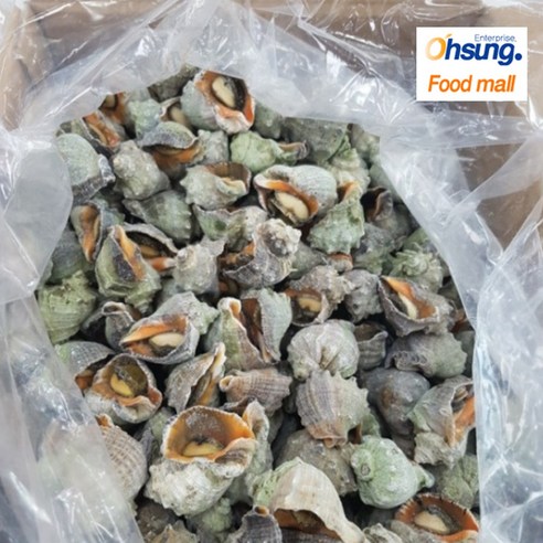 [오성식품] 영양만점 식자재 자숙피뿔고동2S(껍질유)1kg-20알전후, 1박스