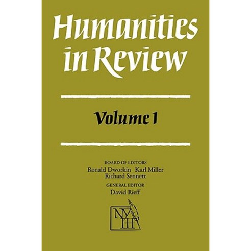Humanities in Review:Volume 1, Cambridge University Press