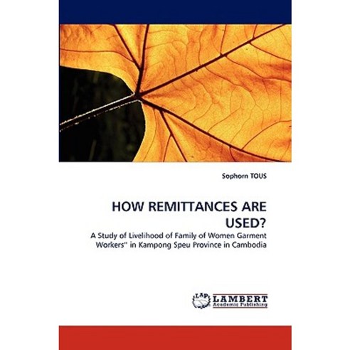 How Remittances Are Used? Paperback, LAP Lambert Academic Publishing