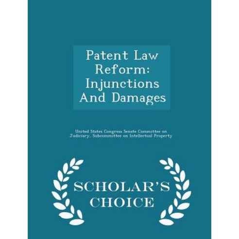 Patent Law Reform: Injunctions and Damages - Scholar''s Choice Edition Paperback