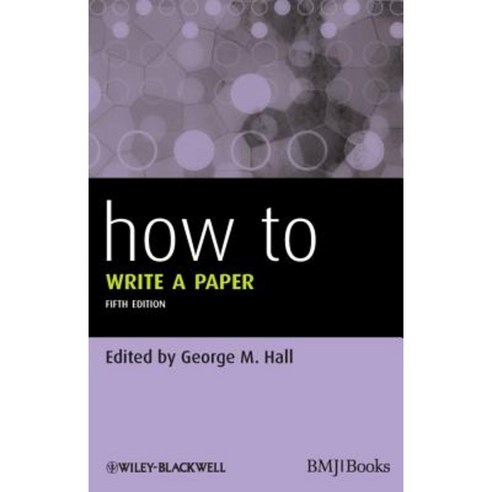 How to Write a Paper, Wiley