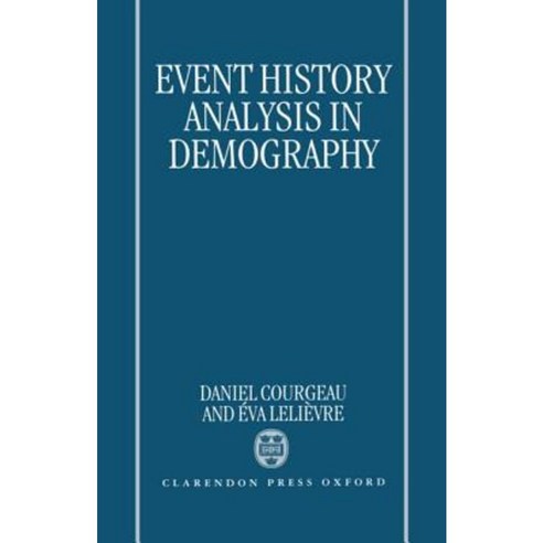 Event History Analysis in Demography Hardcover, OUP Oxford