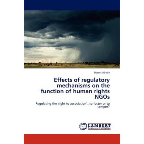 Effects of Regulatory Mechanisms on the Function of Human Rights Ngos Paperback, LAP Lambert Academic Publishing
