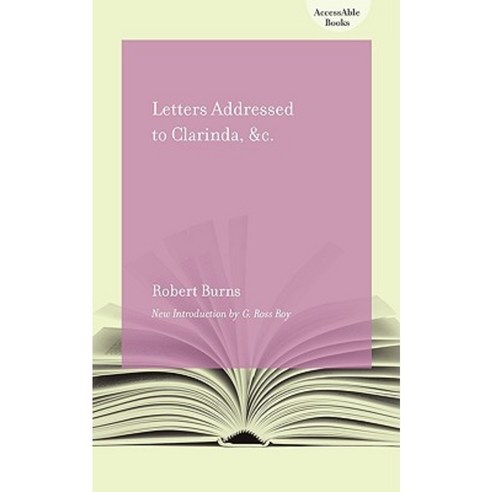 Letters Addressed to Clarinda &C. Paperback, University of South Carolina Press