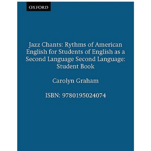 Jazz Chants(r): Student Book Paperback, Oxford University Press, USA