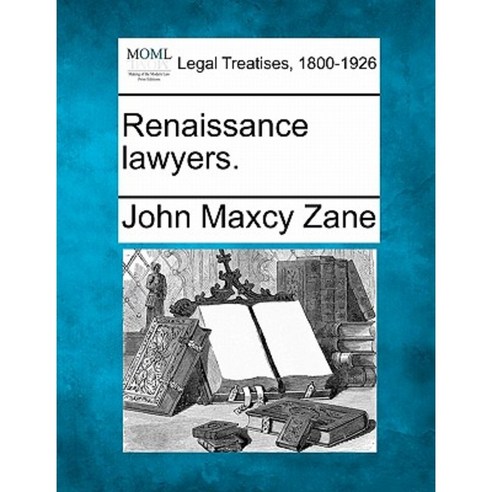 Renaissance Lawyers. Paperback, Gale, Making of Modern Law
