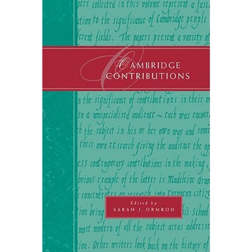 Cambridge Contributions, Cambridge University Press