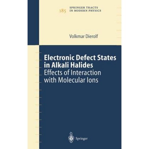 Electronic Defect States in Alkali Halides: Effects of Interaction with Molecular Ions Hardcover, Springer