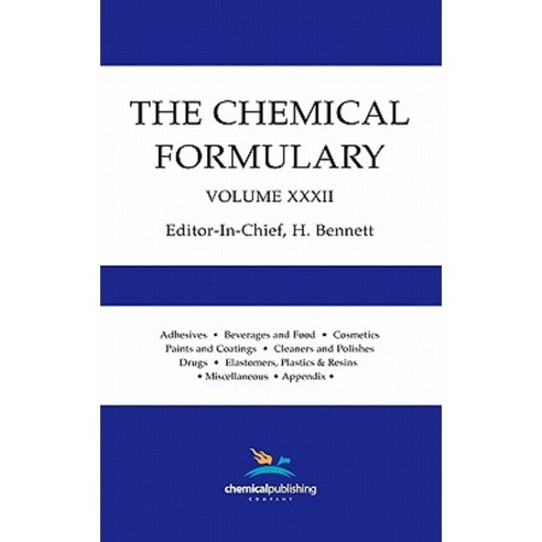The Chemical Formulary Volume 32 Hardcover, Chemical Publishing Company