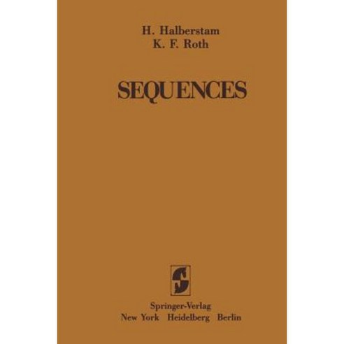 Sequences Paperback, Springer