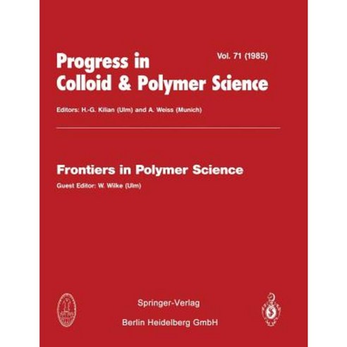 Frontiers in Polymer Science Paperback, Steinkopff