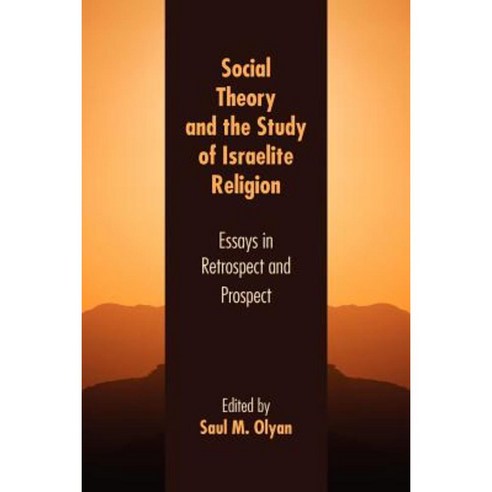 Social Theory and the Study of Israelite Religion: Essays in Retrospect and Prospect Paperback, Society of Biblical Literature