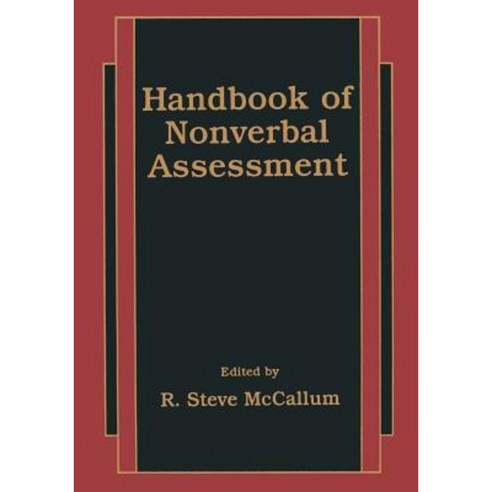 Handbook of Nonverbal Assessment Paperback, Springer