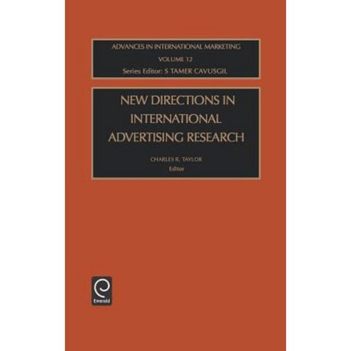 New Directions in International Advertising Research Hardcover, Jai Press Inc.