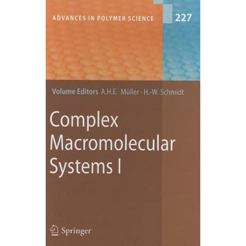 Complex Macromolecular Systems I Hardcover, Springer