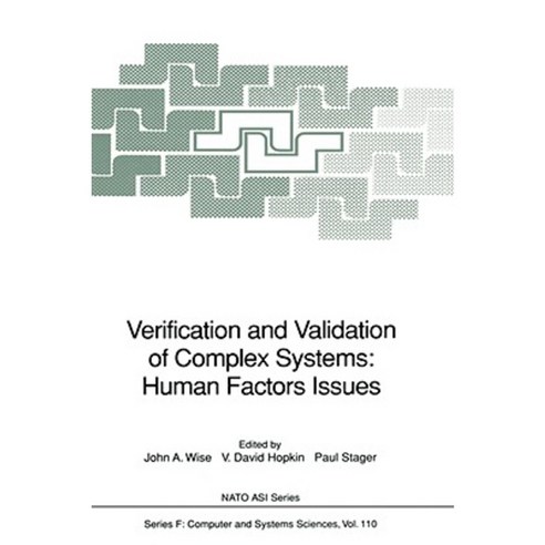 Verification and Validation of Complex Systems: Human Factors Issues Hardcover, Springer