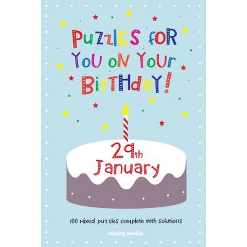 Puzzles for You on Your Birthday - 29th January Paperback, Createspace
